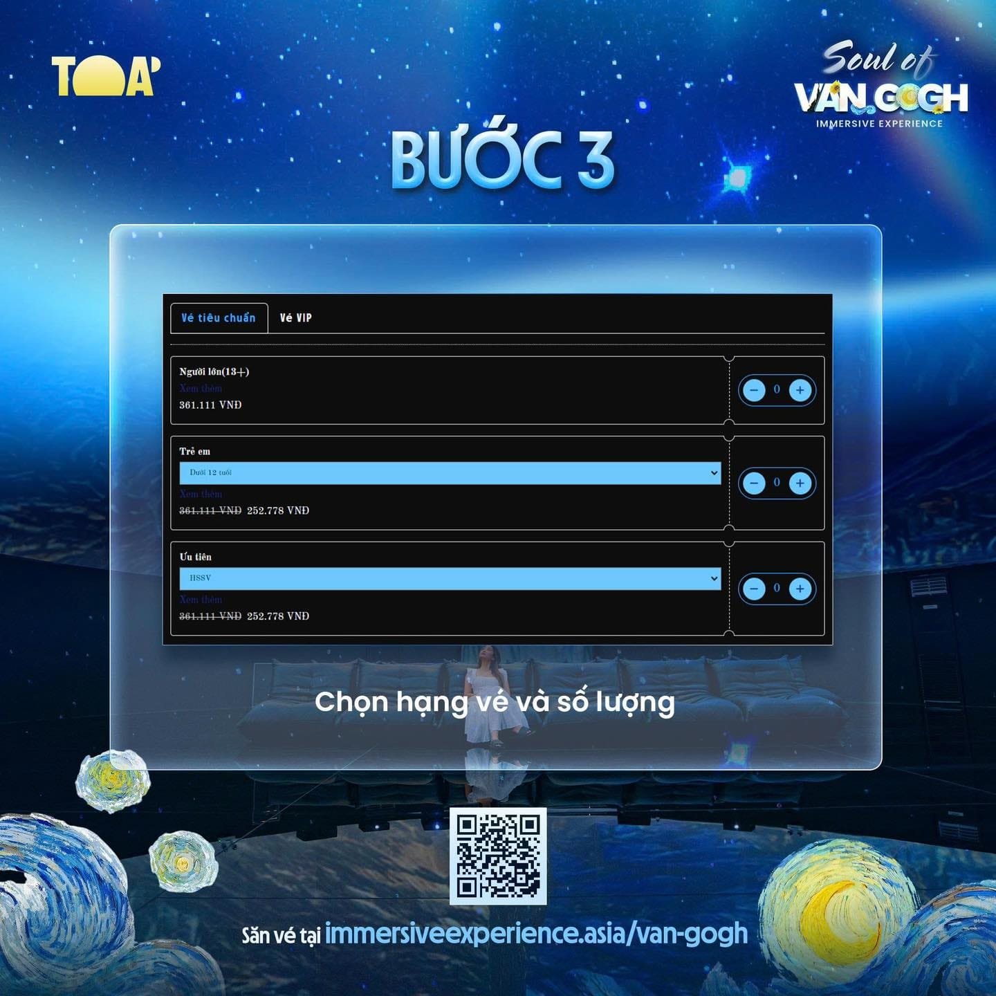 Van Gogh By TOẢ Exhibition - At Ben Thanh Metro Station District 1