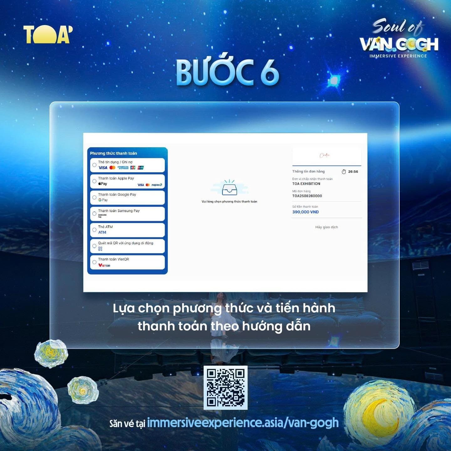 Van Gogh By TOẢ Exhibition - At Ben Thanh Metro Station District 1